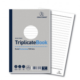 Challenge Triplicate Book 210x130mm Ruled [Pack of 5]