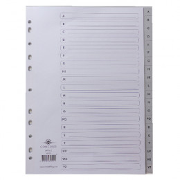 Concord Index A4 PVC A-Z Grey