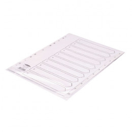 Concord Polypropylene 1-10 A4 Index White