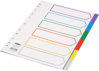 Concord Divider A4 6 Part Multicolour alternative image 1