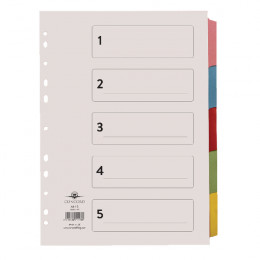 Concord Printed Subject Divider 5 Part