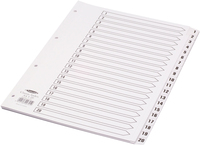 Concord Index A4 1-20 Clear Tab