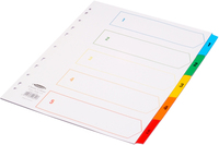 Concord Index A4 1-5 Extra Wide with Multicolour Tabs