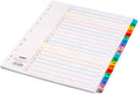 Concord Index A4 1-20 Extra Wide with Multicolour Tabs