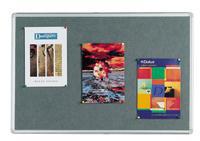 Q-Connect Notice Board 1800x1200mm Aluminium Grey alternative image 1