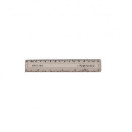 Q-Connect Ruler 15cm Clear [Pack of 10]