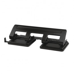 Q-Connect 4-Hole Punch Black