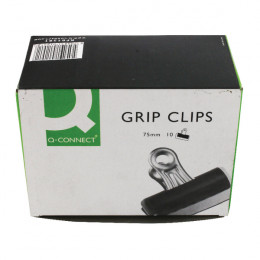 Q-Connect Grip Clips 75mm [Pack of 10]