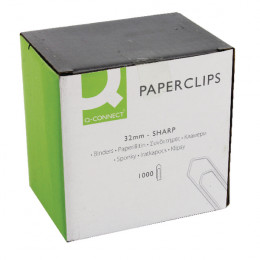 Q-Connect PaperClip 32mm No Tear [Pack of 1000]
