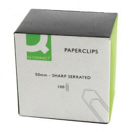 Q-Connect Paperclip 50mm Giant No Tear [Pack of 10x100]