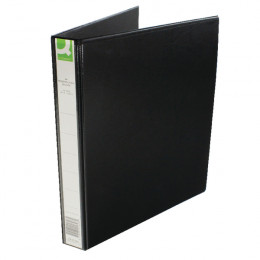 Q-Connect Presentation Binder 4 D-Ring 25mm Black