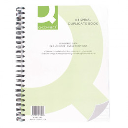 Q-Connect Wiro Bound Duplicate Book 12x9 Inches