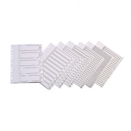 Q-Connect A-Z Polypropylene Indexes in White