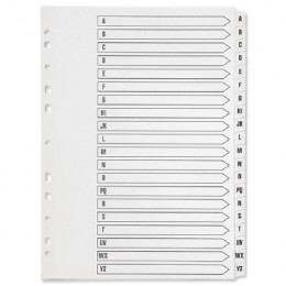 Q-Connect A-Z 20 Part Board Reinforced Multicolour Indexes