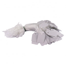 Q-Connect Strung Ticket 27x16mm White [Pack of 1000]