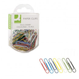 Q-Connect Paperclips 32mm Coloured [Pack of 10x75]