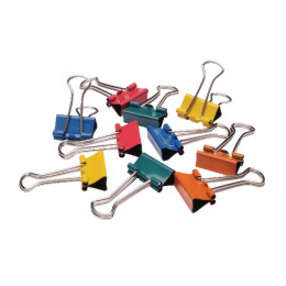 Q-Connect Foldback Clips 19mm Assorted [Pack of 10]