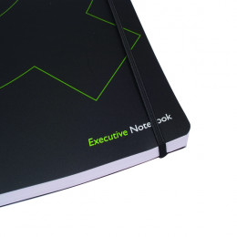 Q-Connect Wirebound A4 Polypropylene Black [Pack of 3]