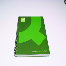 Q-Connect Wirebound Book A5 Recycled Black alternative image 1