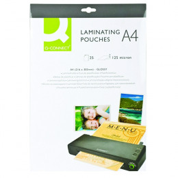 Q-Connect Laminating Pouch A4 125mic [Pack of 25]