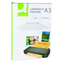Q-Connect Laminating Pouch A3 100mic [Pack of 100]