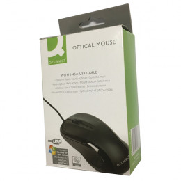 Q-Connect Scroll Wheel Mouse Silver and Black