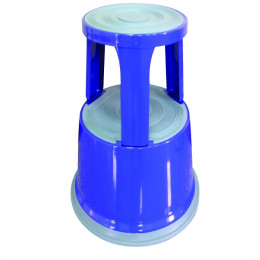 Q-Connect Metal Step Stool Blue