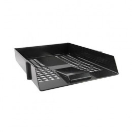 Q-Connect Letter Tray Plastic Black