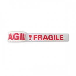 Q-Connect Printed Fragile Tape 48mmx66m [Pack of 6]