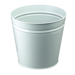 Q-Connect Waste Bin 15 Litre Metal Round Grey