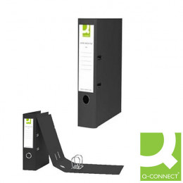 Q-Connect Lever Arch File A4 Polypropylene Black [Pack of 10]