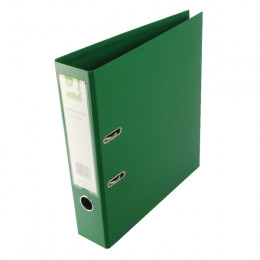 Q-Connect Lever Arch File A4 Polypropylene Green [Pack of 10]