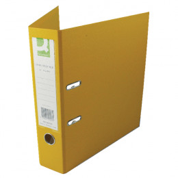 Q-Connect Lever Arch File A4 Polypropylene Yellow [Pack of 10]