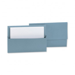 Q-Connect Document Wallet Foolscap Blue [Pack of 50]