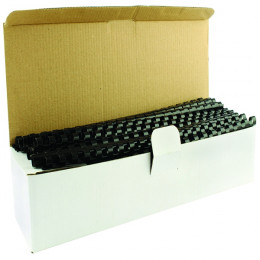 Q-Connect Binding Combs 8mm Black [Pack of 100]