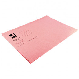 Q-Connect Square Cut Folder Lightweight Foolscap Pink [Pack of 100]
