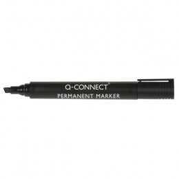Q-Connect Permanent Marker Chisel Black [Pack of 10]