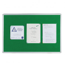 Q-Connect Notice Board 1800x1200mm Aluminium Green