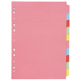 Q-Connect Subject Divider A4 10 Part