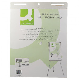 Q-Connect Self Adhesive Flipchart Pad 30 Sheet [Pack of 2]