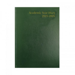 Condiary A4 Academic Diary Week to View 2026-2027 Green