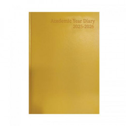 Condiary A4 Academic Diary Week to View 2026-2027 Yellow