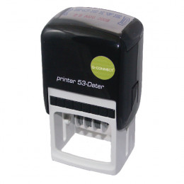 Q-Connect Custom Date Self Inking Stamp 43x28mm
