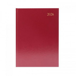 Condiary A5 Diary Day per Page 2026 Burgundy