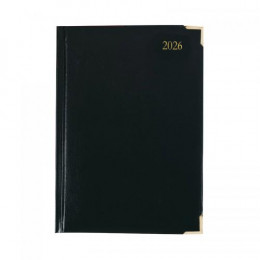 Condiary A4 Executive Desk Diary Day per Page 2026 Black