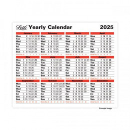 Letts Yearly Calendar 2027