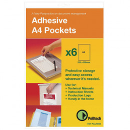 Pelltech Self-Adhesive Pockets A5 [Pack of 10]