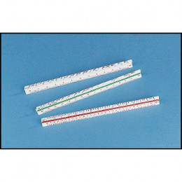 Linex Scale Rule Triangular 1:20:25:50:75:125 30cm
