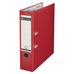 Leitz A4 Lever Arch File Polypropylene 80mm Red [Pack of 10]