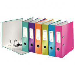 Leitz Wow Lever Arch File A4 50mm Assorted [Pack of 10]